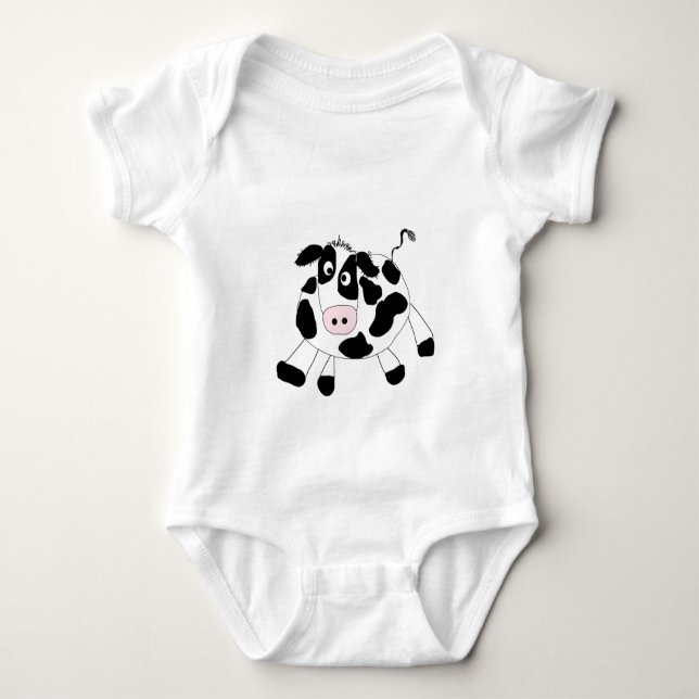 Camiseta e presentes da vaca da fazenda (Frente)