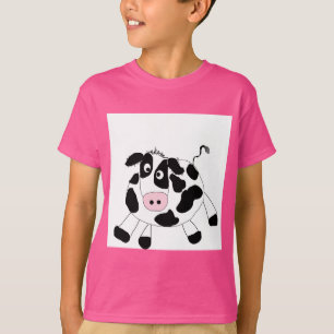 Camiseta e presentes da vaca da fazenda