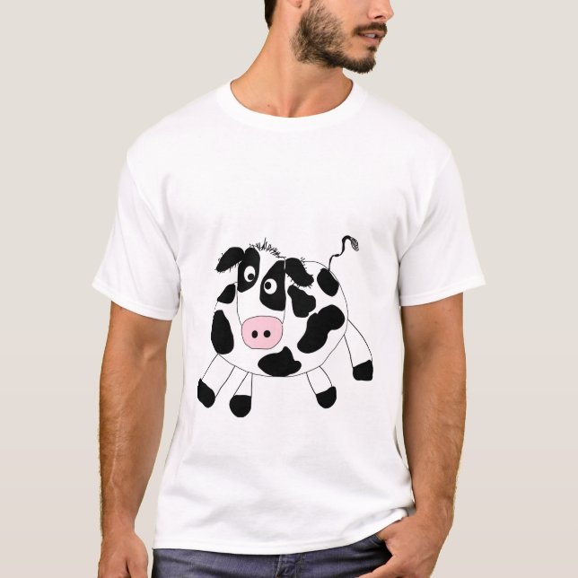Camiseta e presentes da vaca da fazenda (Frente)