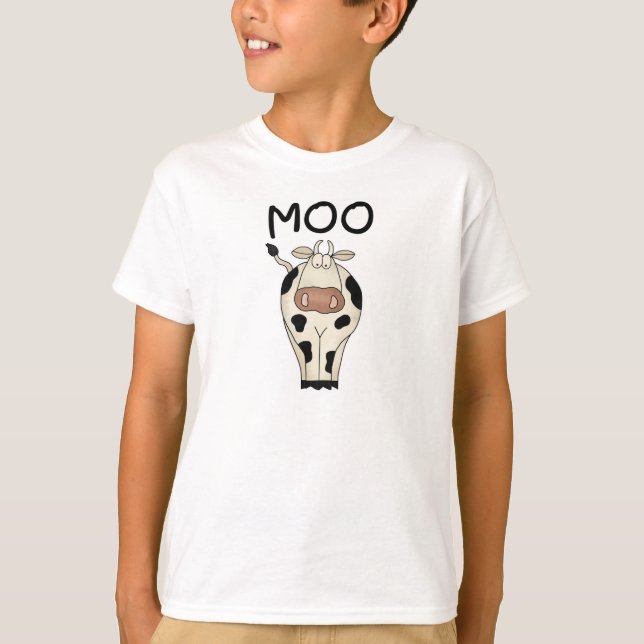 Camiseta e presentes da vaca do MOO (Frente)