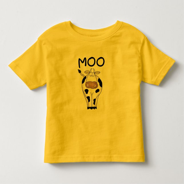 Camiseta e presentes da vaca do MOO (Frente)