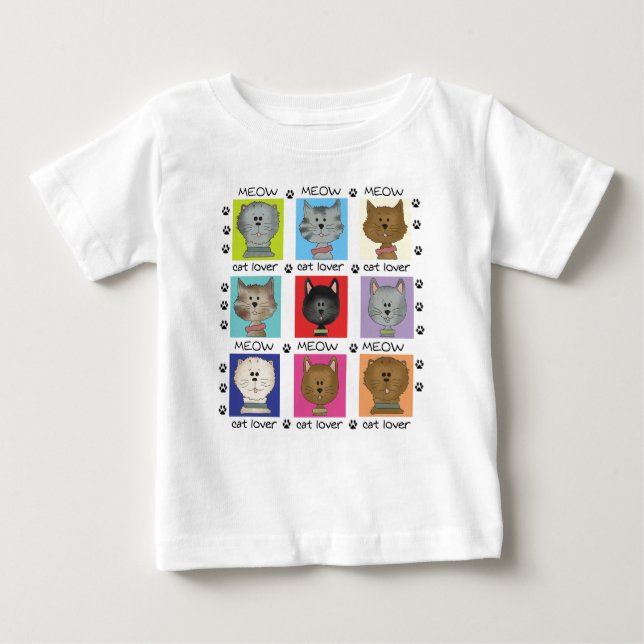 Camiseta e presentes do amante do gato do Meow (Frente)