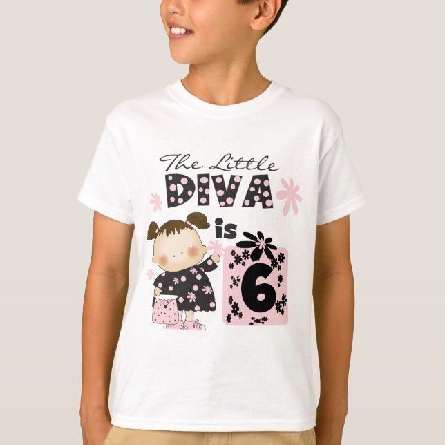 Camiseta e presentes do aniversário da diva (Frente)