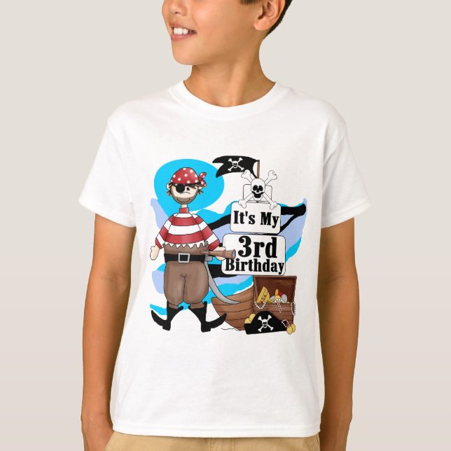 Camiseta e presentes do aniversário de 3 anos do (Frente)