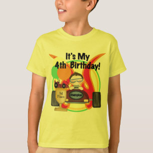 Camiseta e presentes do aniversário do carro de