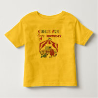 Camiseta e presentes do aniversário do circo 4ns