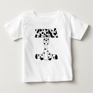 Camiseta e presentes do bebê da zebra