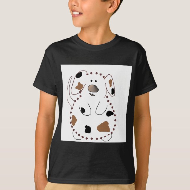 Camiseta e presentes do cão dos desenhos animados (Frente)