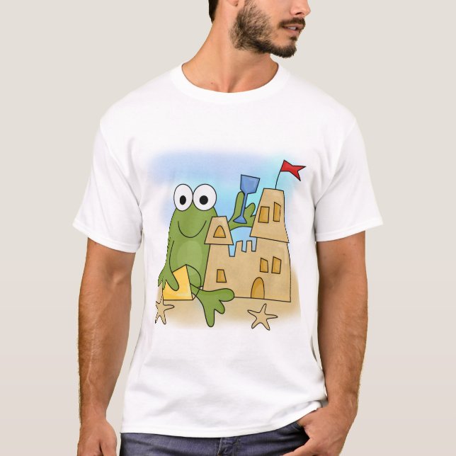 Camiseta e presentes do castelo da areia do sapo (Frente)