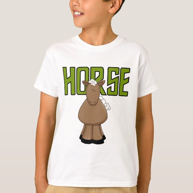 Camiseta e presentes do cavalo (Frente)