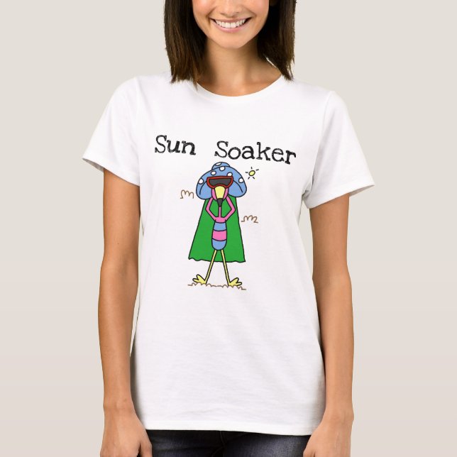 Camiseta e presentes do flamingo do Soaker de Sun (Frente)