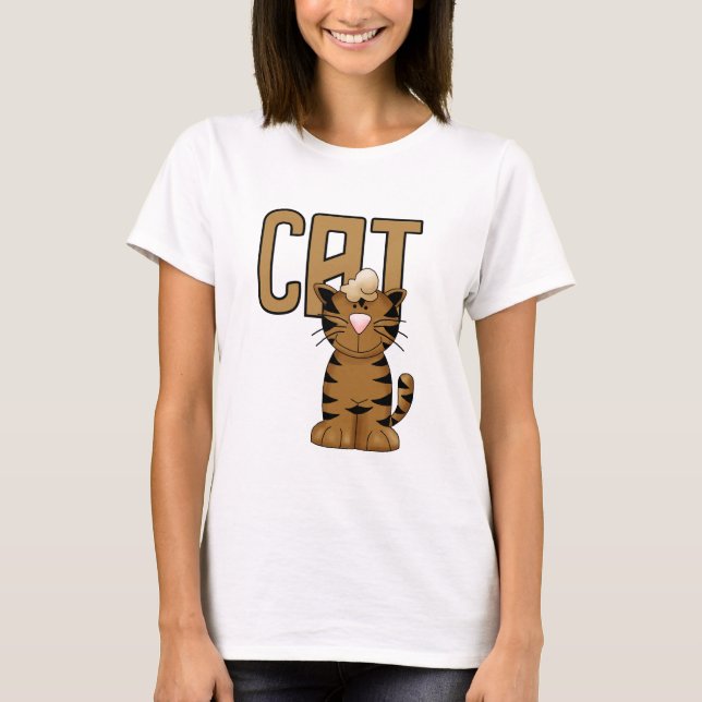 Camiseta e presentes do gato (Frente)