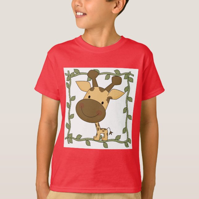 Camiseta e presentes do girafa do bebê (Frente)