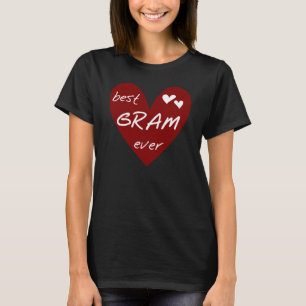 Camiseta e presentes do grama do coração vermelho