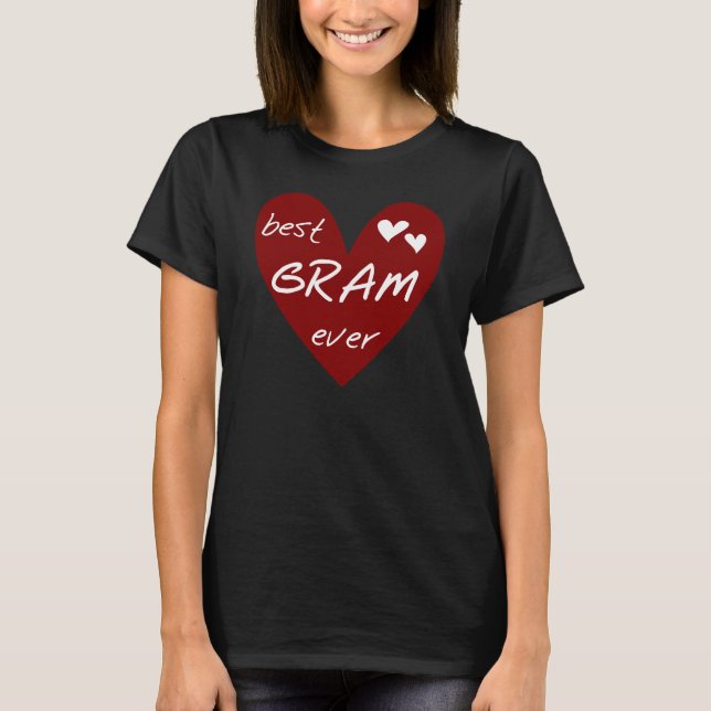 Camiseta e presentes do grama do coração vermelho (Frente)