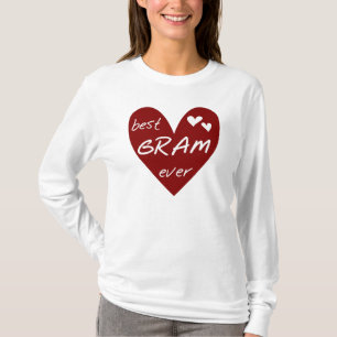 Camiseta e presentes do grama do coração vermelho