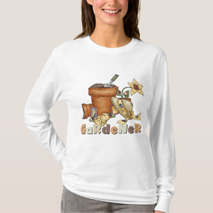 Camiseta e presentes do jardineiro