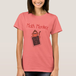 Camiseta e presentes do macaco da matemática