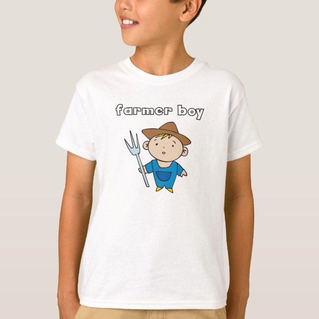 Camiseta e presentes do menino do fazendeiro (Frente)