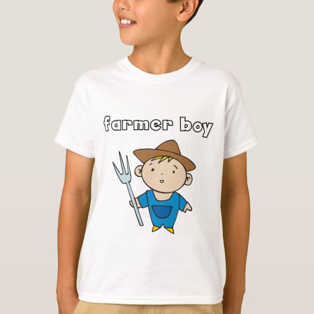 Camiseta e presentes do menino do fazendeiro (Frente)