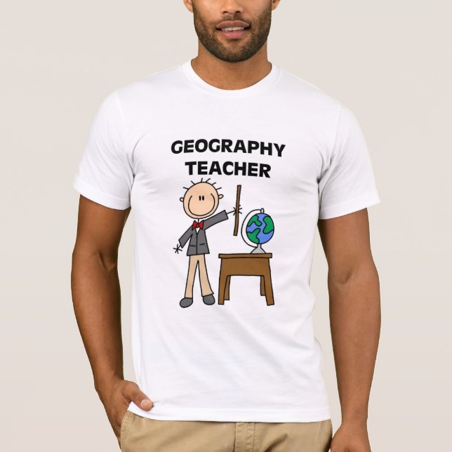 Camiseta e presentes do PROFESSOR da GEOGRAFIA (Frente)