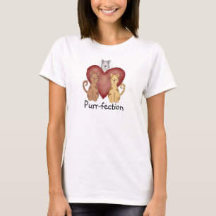 Camiseta e presentes do purr-fection dos gatos