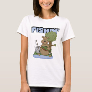 Camiseta e presentes do urso de Fishin