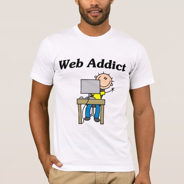 Camiseta e presentes do viciado da Web (Frente)