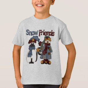 Camiseta e presentes dos amigos da neve