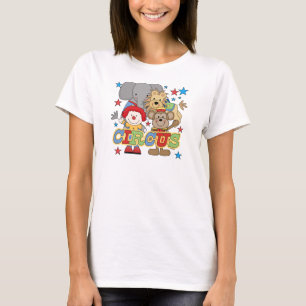 Camiseta e presentes dos animais de circo