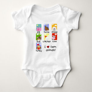 Camiseta e presentes dos animais de fazenda
