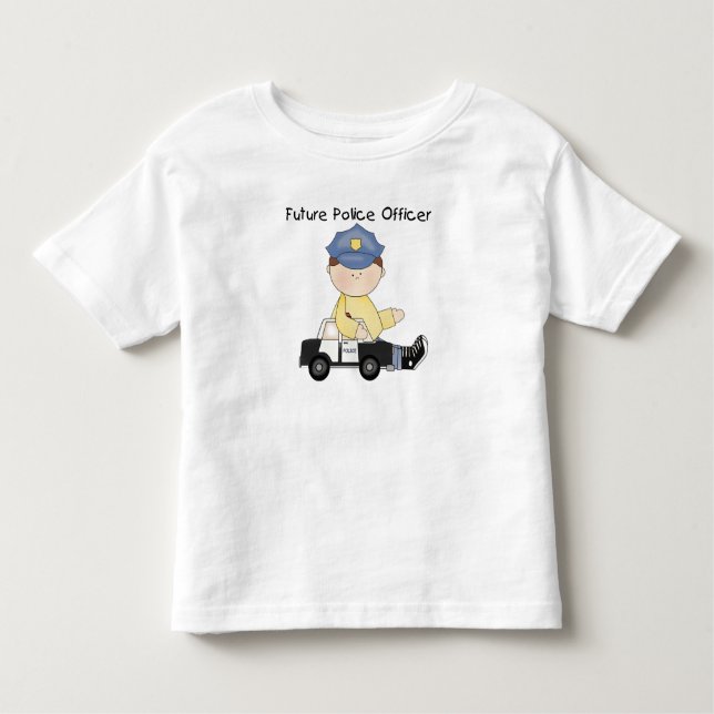 Camiseta e presentes futuros do agente da polícia (Frente)