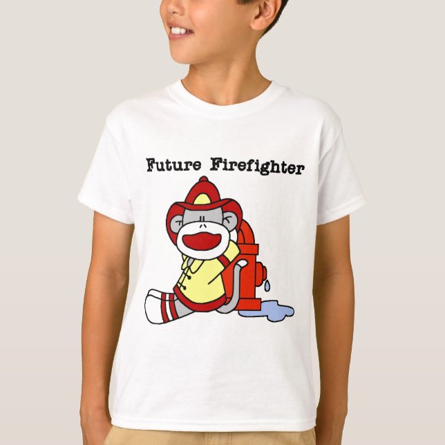 Camiseta e presentes futuros do sapador-bombeiro (Frente)