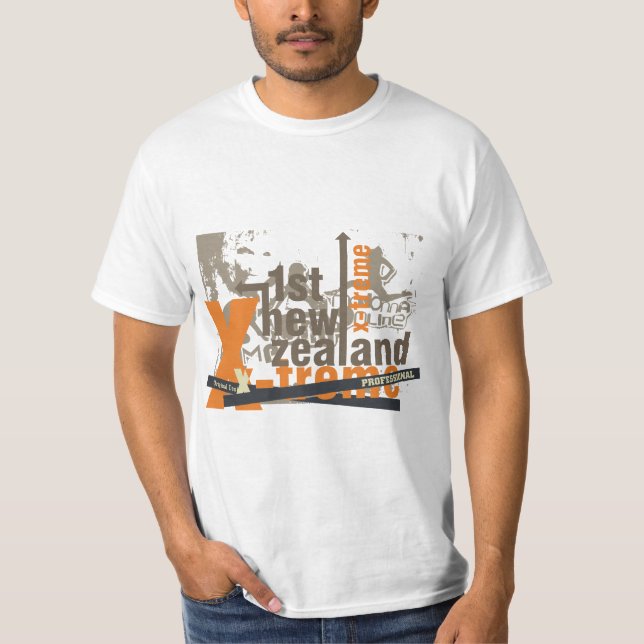 Camiseta e presentes gráficos de Nova Zelândia (Frente)