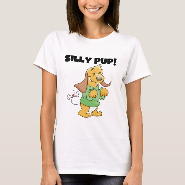 Camiseta e presentes parvos do filhote de cachorro (Frente)
