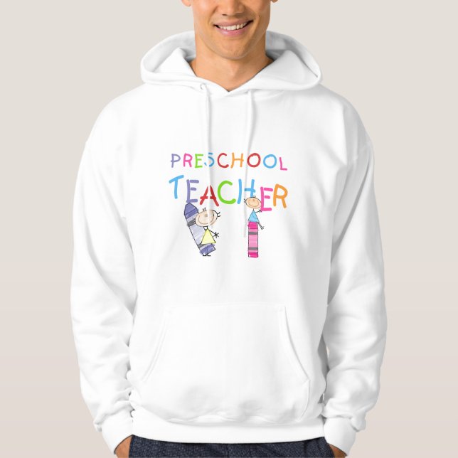 Camiseta e presentes prées-escolar do professor (Frente)