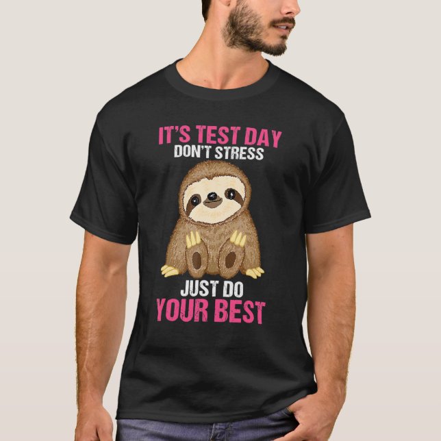 Camiseta É professor de Lúcia do Dia de Teste 4 (Frente)