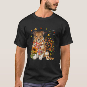 Camiseta É Queda Por Todos os Cachorros de Cachorro Shetlan