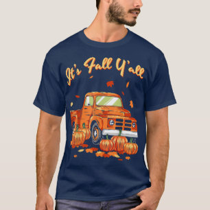 Camiseta É Queda... todos os Pumpkin Caminhão de outono Fol