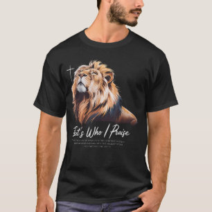 Camiseta É Quem Eu Louvo Jesus Cristão Lago Deus