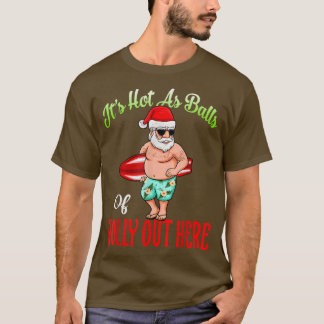 Camiseta É Quente Como Bolas De Natal Holly Havaiana Em Ju