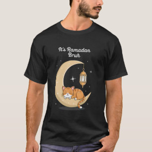 Camiseta É Ramadan Bruh u2013 Desenho de Gato Islâmico Fofo