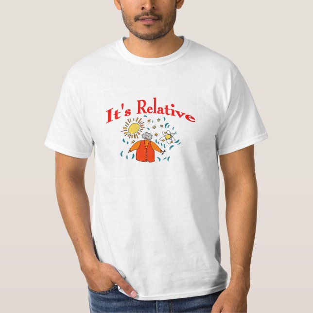 Camiseta É Relativo, Espaço Matemático (Frente)