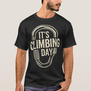 Camiseta É Roupas Para Dia De Escalada Para Escalador De Ro
