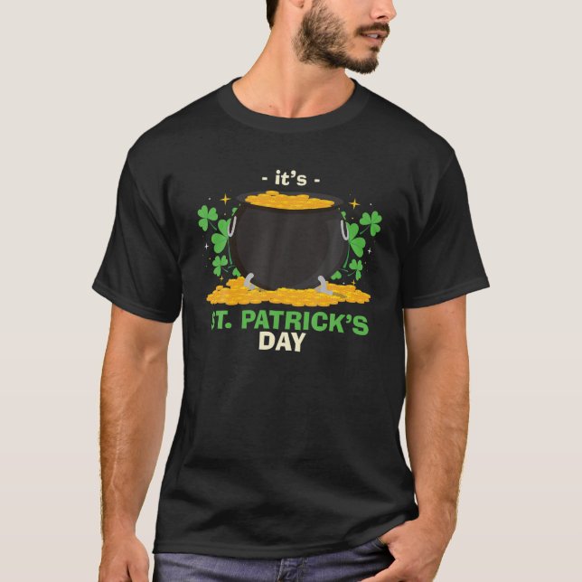Camiseta É Rua. Dia de Patrick HappystpatrickQuinta Irlandê (Frente)