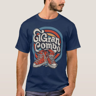 Camiseta E são os tênis do Gran Combo Salsa retrô