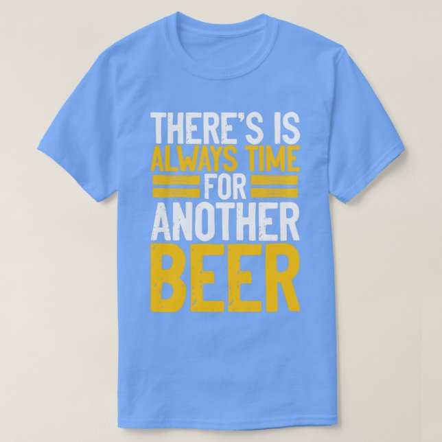 Camiseta É sempre tempo para uma cerveja (Frente do Design)