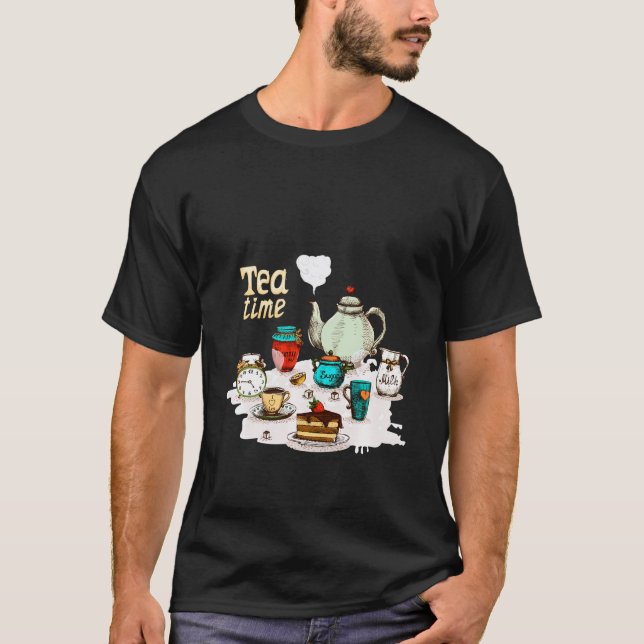 Camiseta É Sempre Um Bom Dia Para O Tempo Do Chá (Frente)