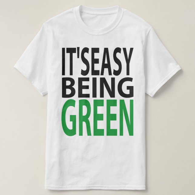 CAMISETA É SER FÁCIL VERDE (Frente do Design)