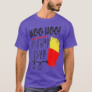 Camiseta É Sexta-Feira FryDay Francês FryDay Engraçado